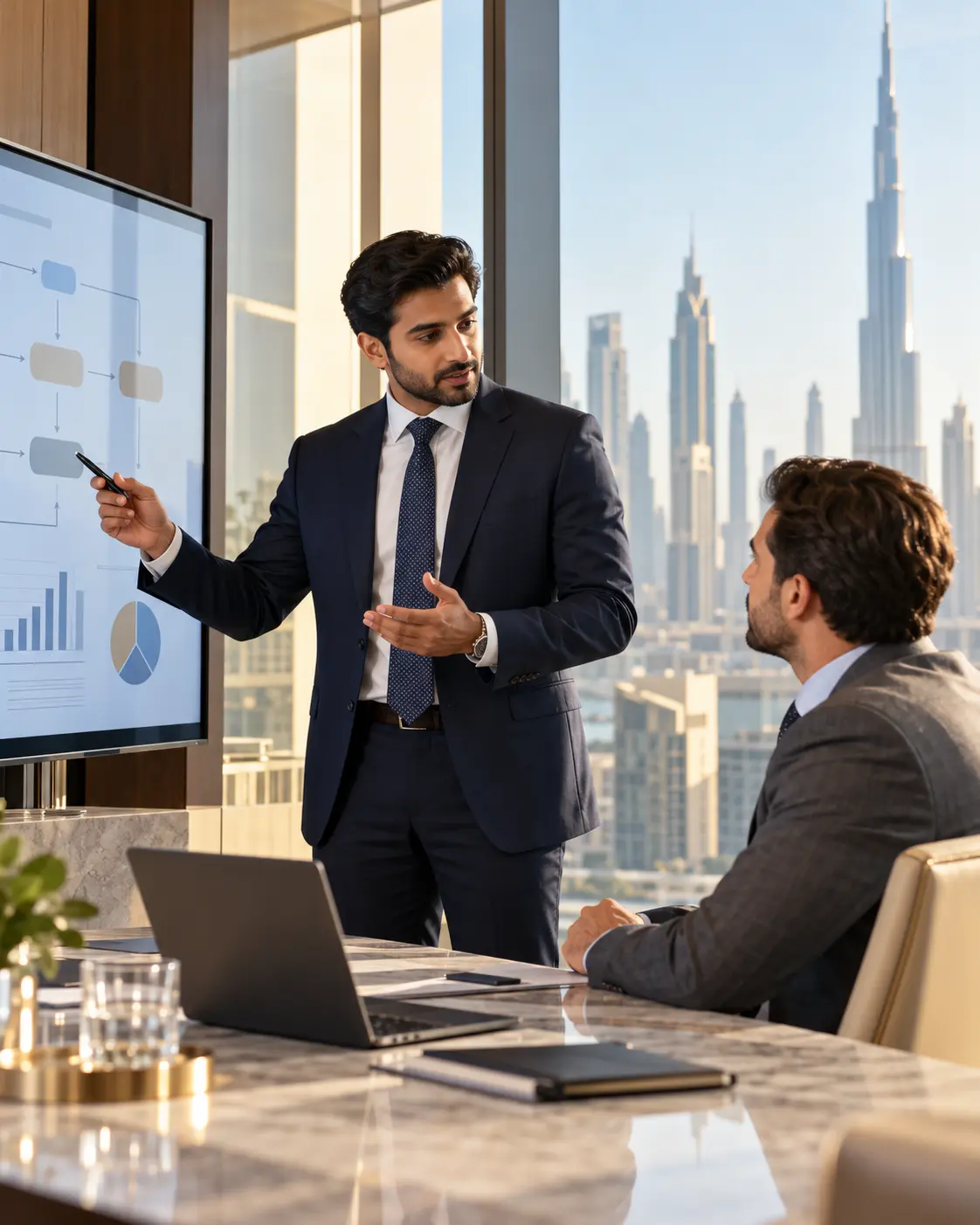 VAT advisory services in Dubai — Fintra Global specialist reviewing a contract's VAT clause